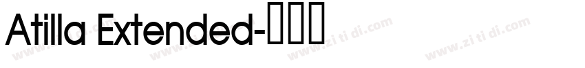 Atilla Extended字体转换